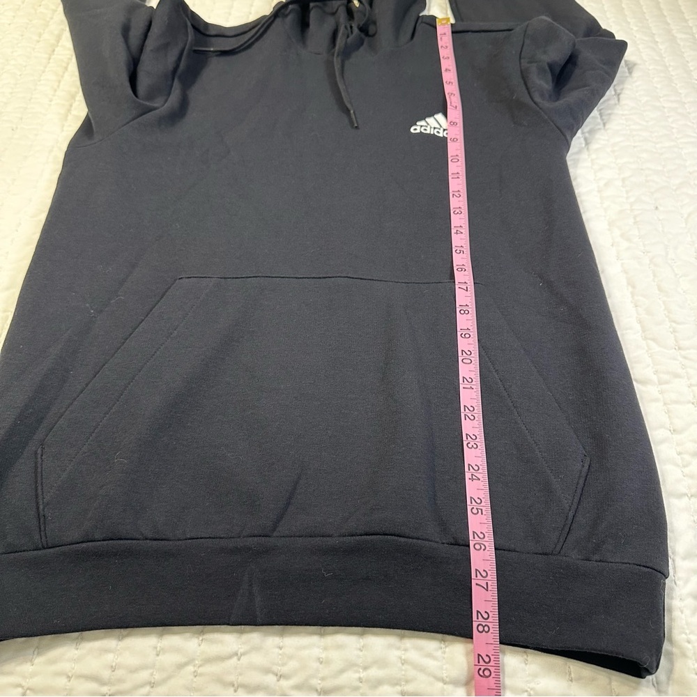NWT Adidas Feel Cozy Pullover Fleece Hoddie in Black Size M - Picture 4 of 15